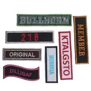 Embroidered Name Patches