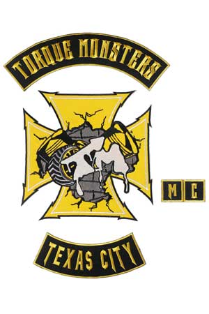 Torque Monsters Motorcycle Club patch set