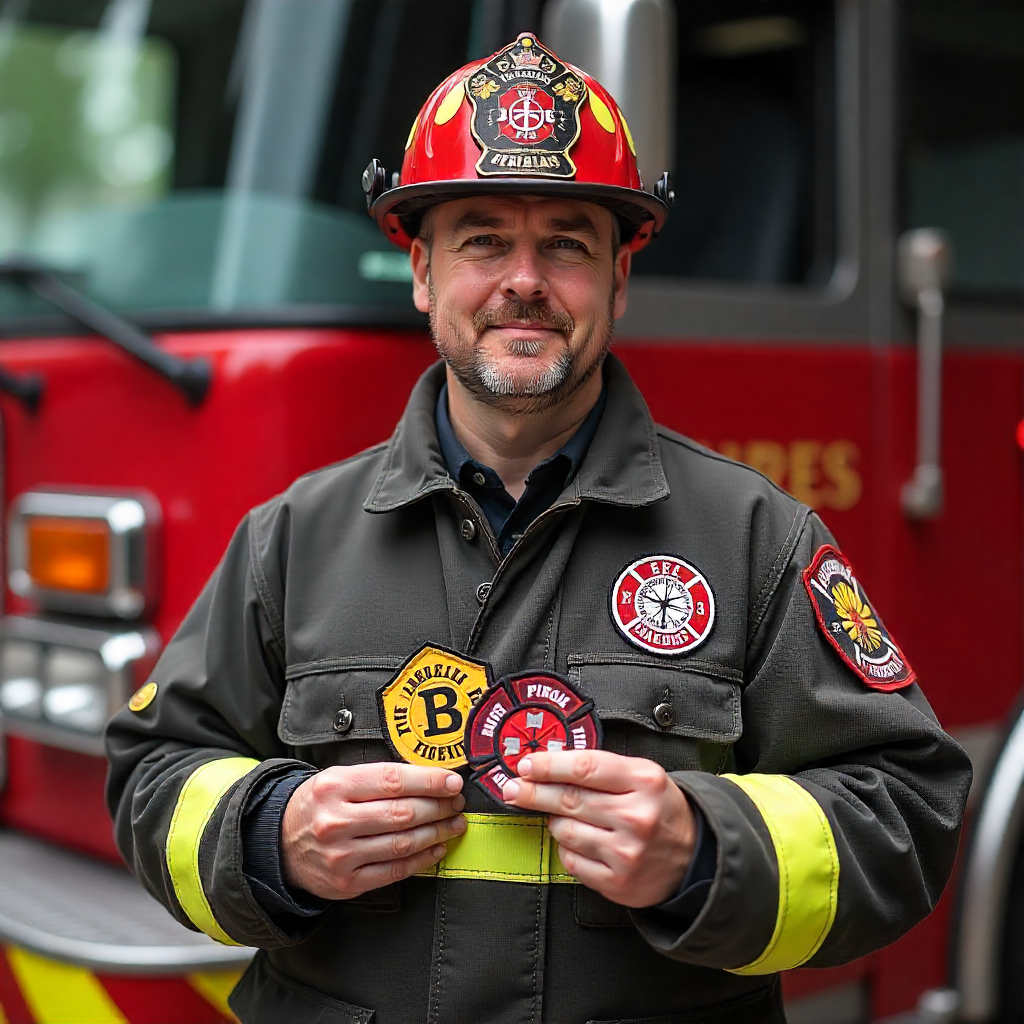 Firefighter Embroidered Patches