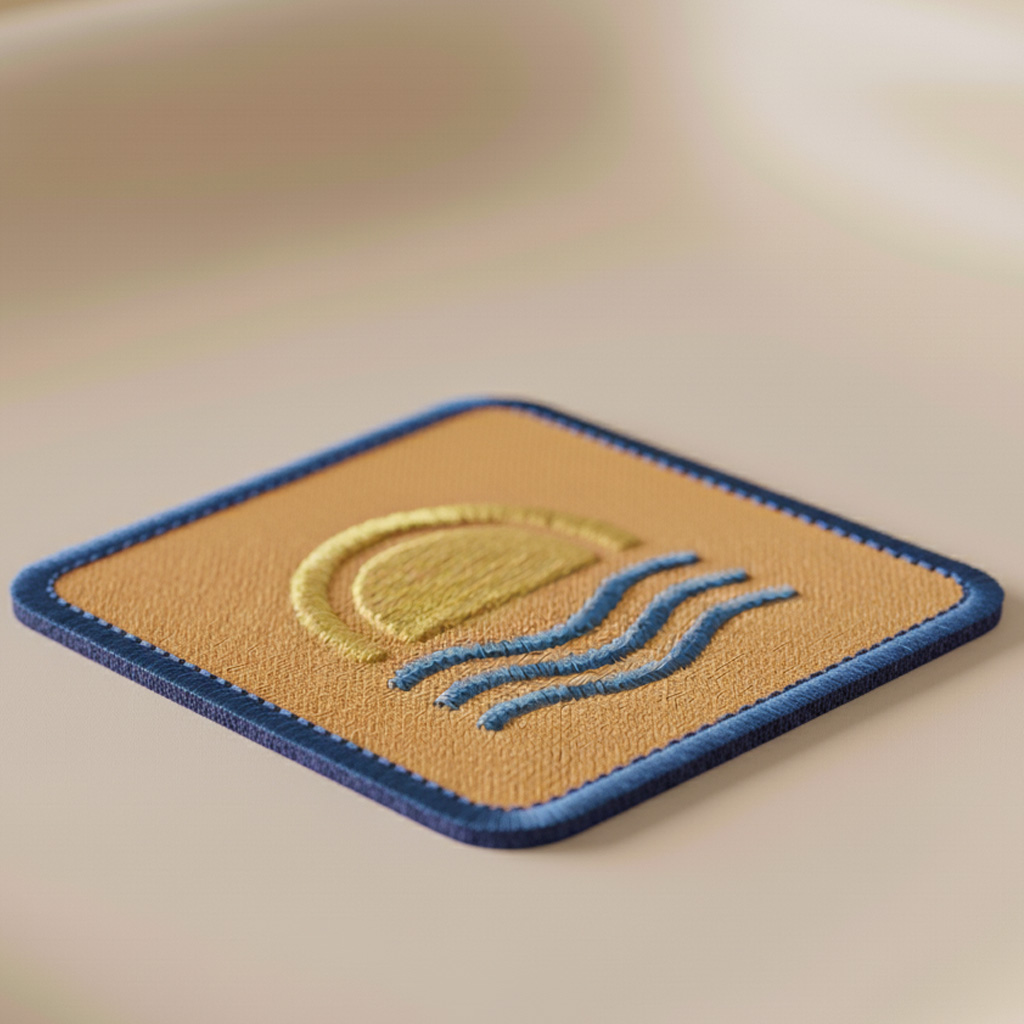 Heat Cut Border Embroidered Patches