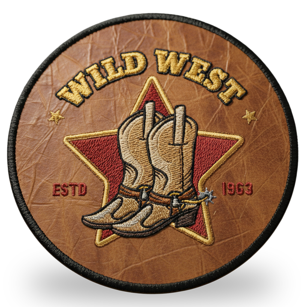 Colored Embroidery - Custom Leather Embroidered Patches