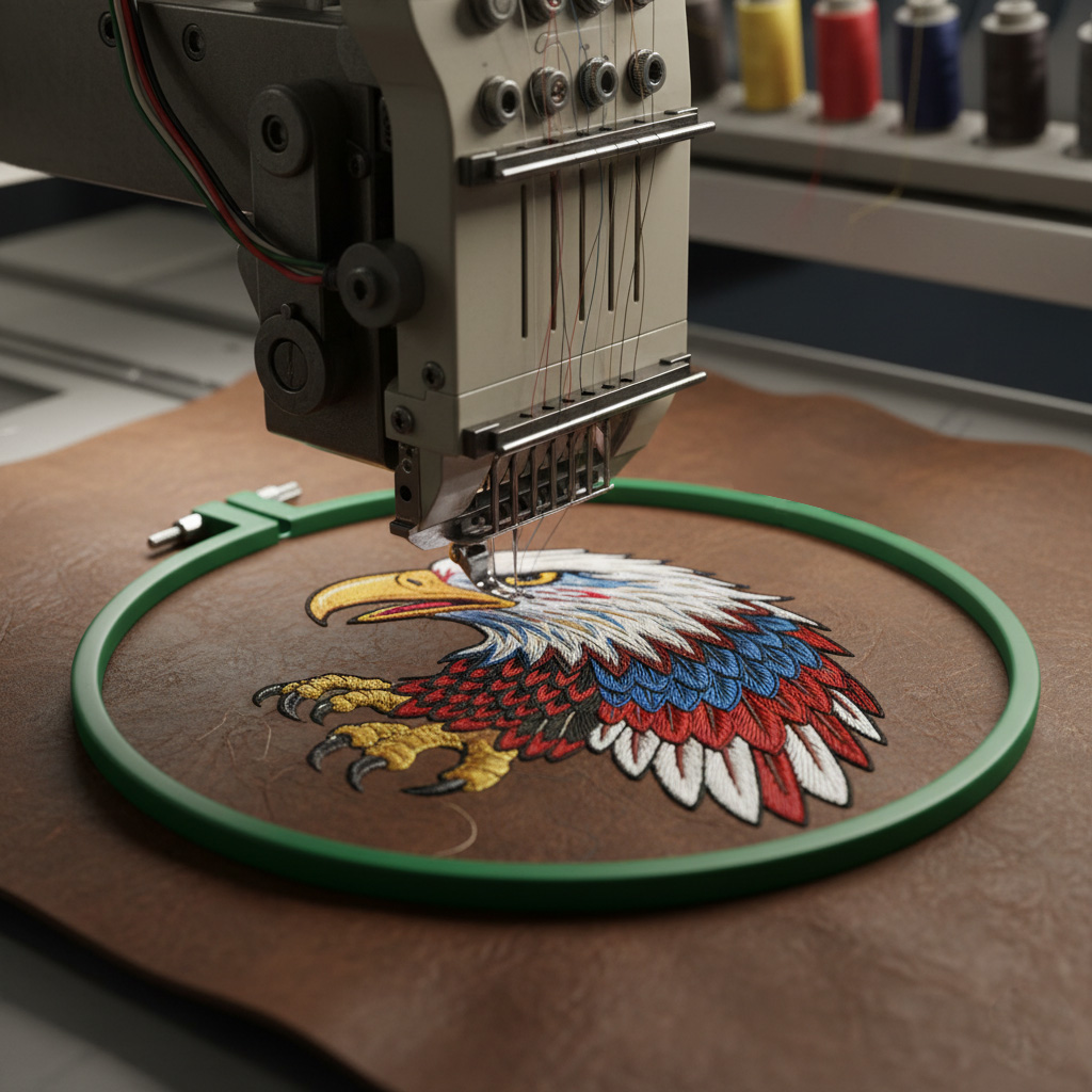 Custom Made - Custom Embroidered Leather Patches