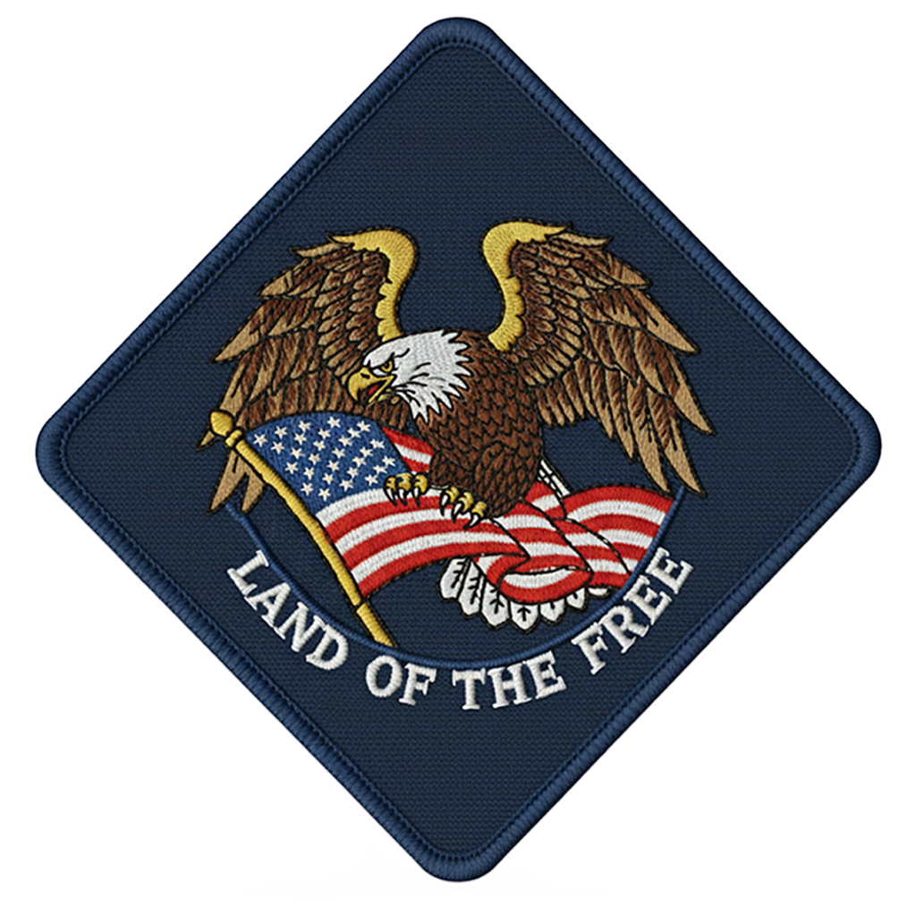 Diamond Shaped - Custom Patches All Embroidered