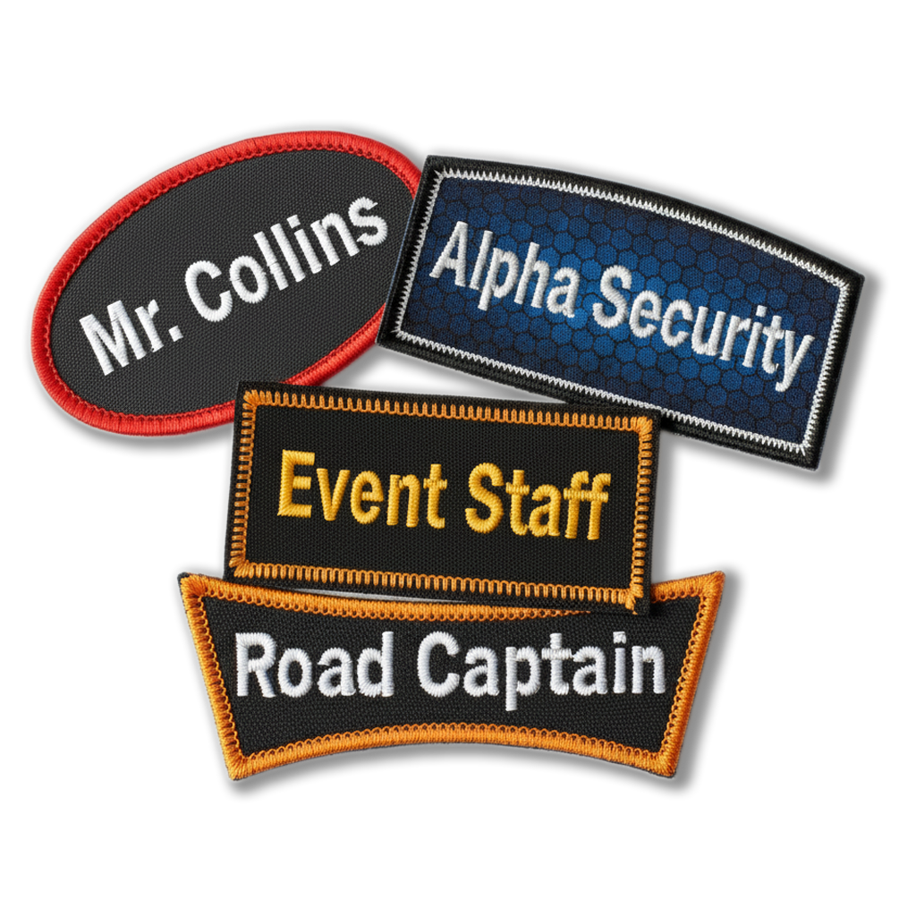 Embroidered Name Patches - Custom Name Patches