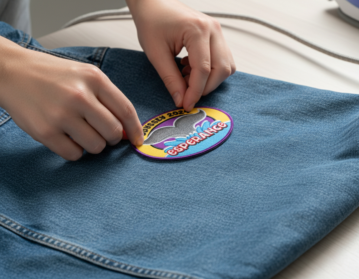 How to Iron on Patches Step 1 - Custom Iron-On Patches