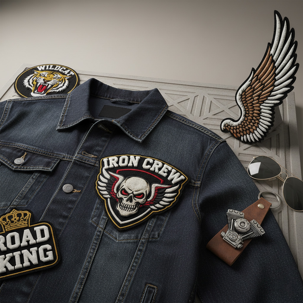 Jacket Custom 3D Puff Embroidered Patches
