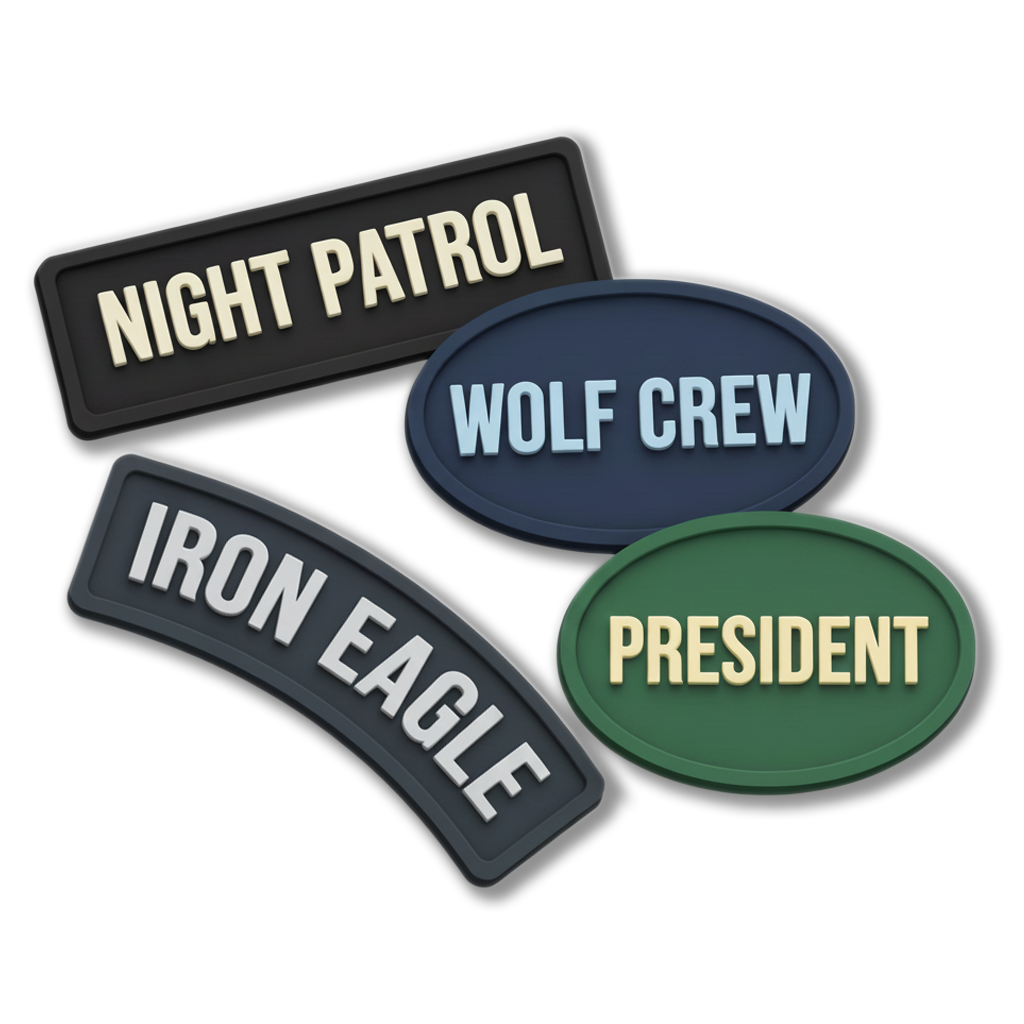 PVC Name Patches - Custom Name Patches