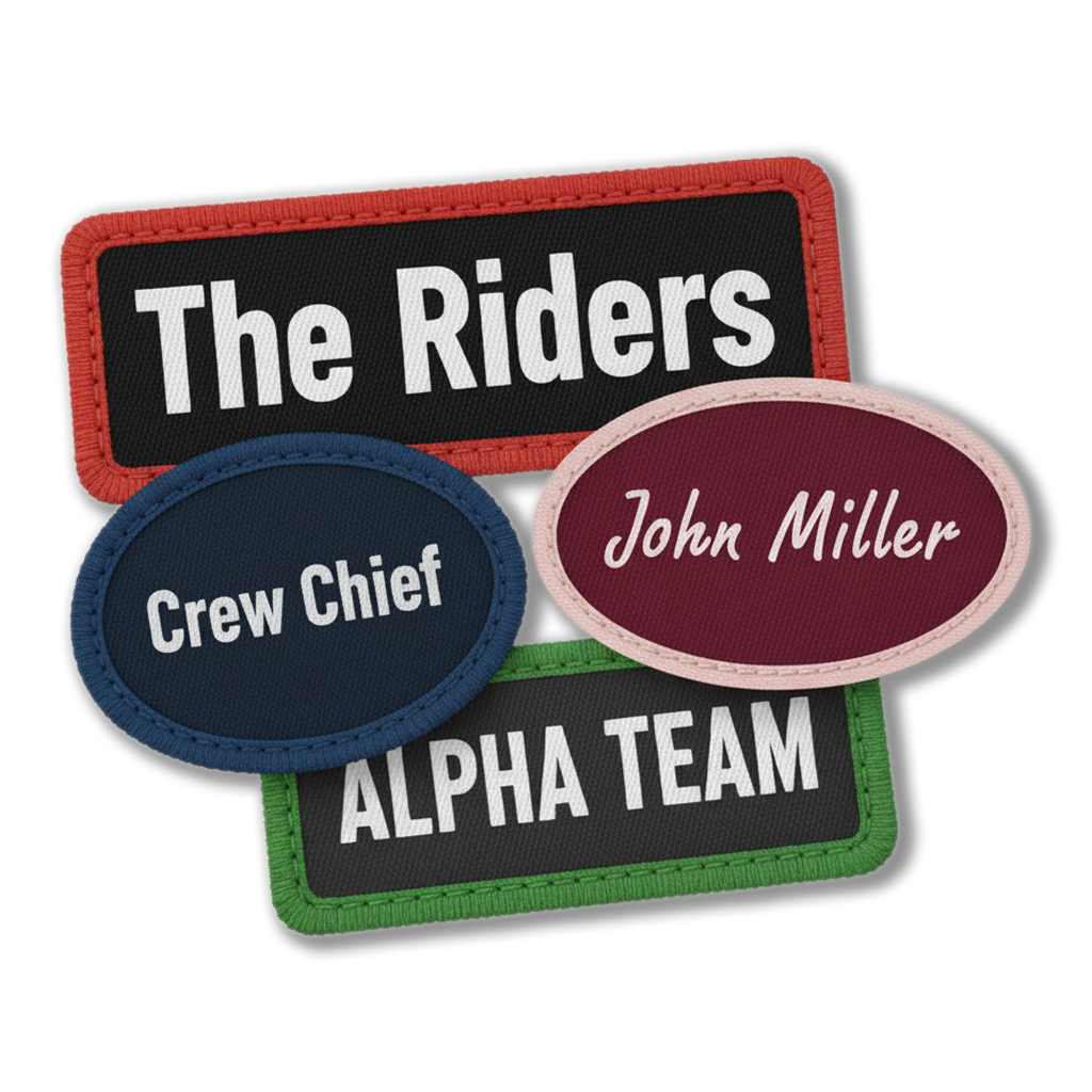 Printed Name Patches - Custom Name Patches