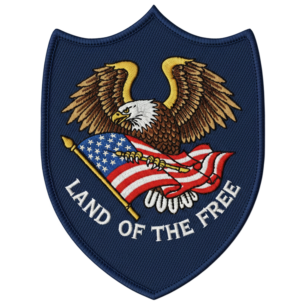 Shield Shaped 2 - Custom Patches All Embroidered