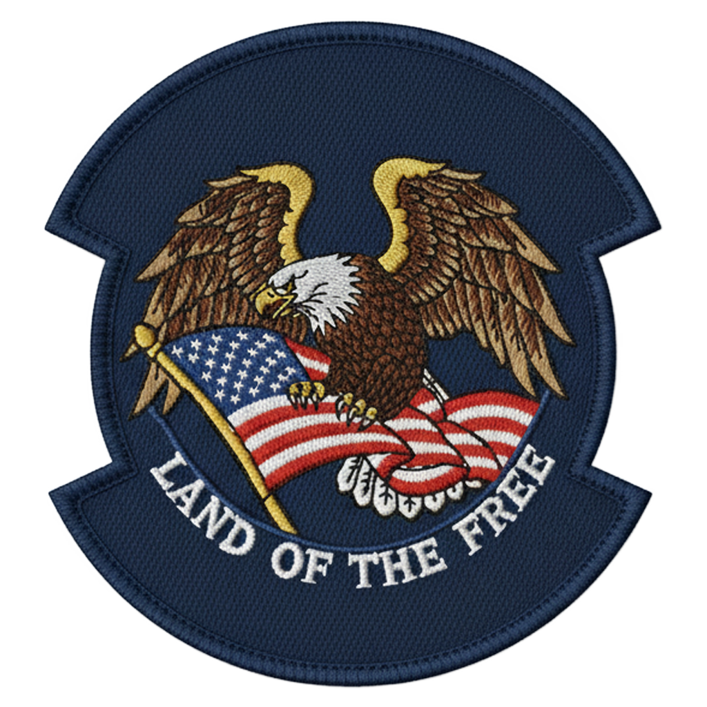 Shield Shaped 5 - Custom Patches All Embroidered