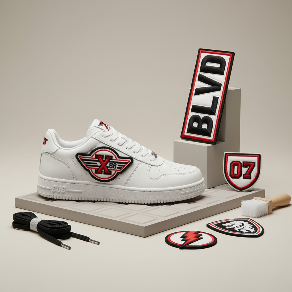 Sneaker Custom 3D Puff Embroidered Patches