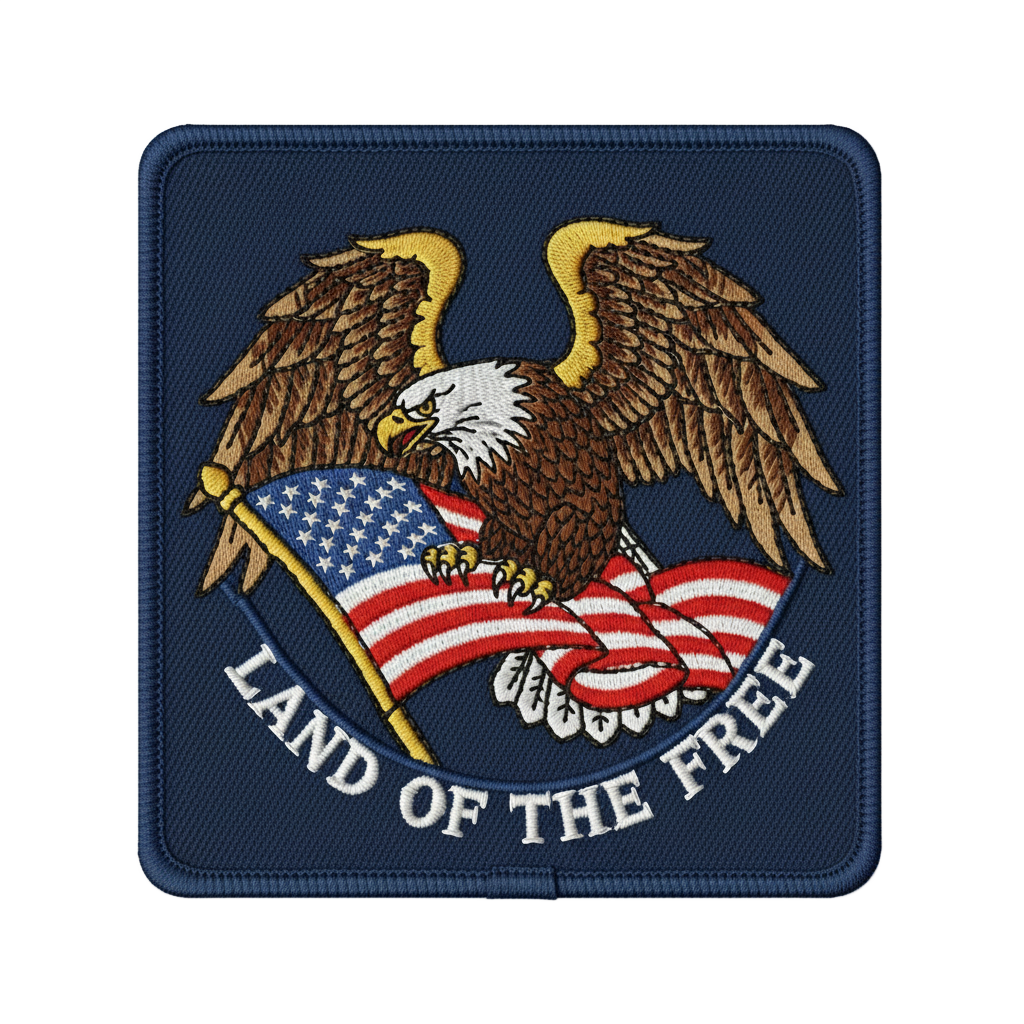 Square Shape - Custom Patches All Embroidered