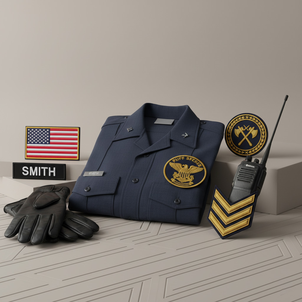 Uniform Custom 3D Puff Embroidered Patches