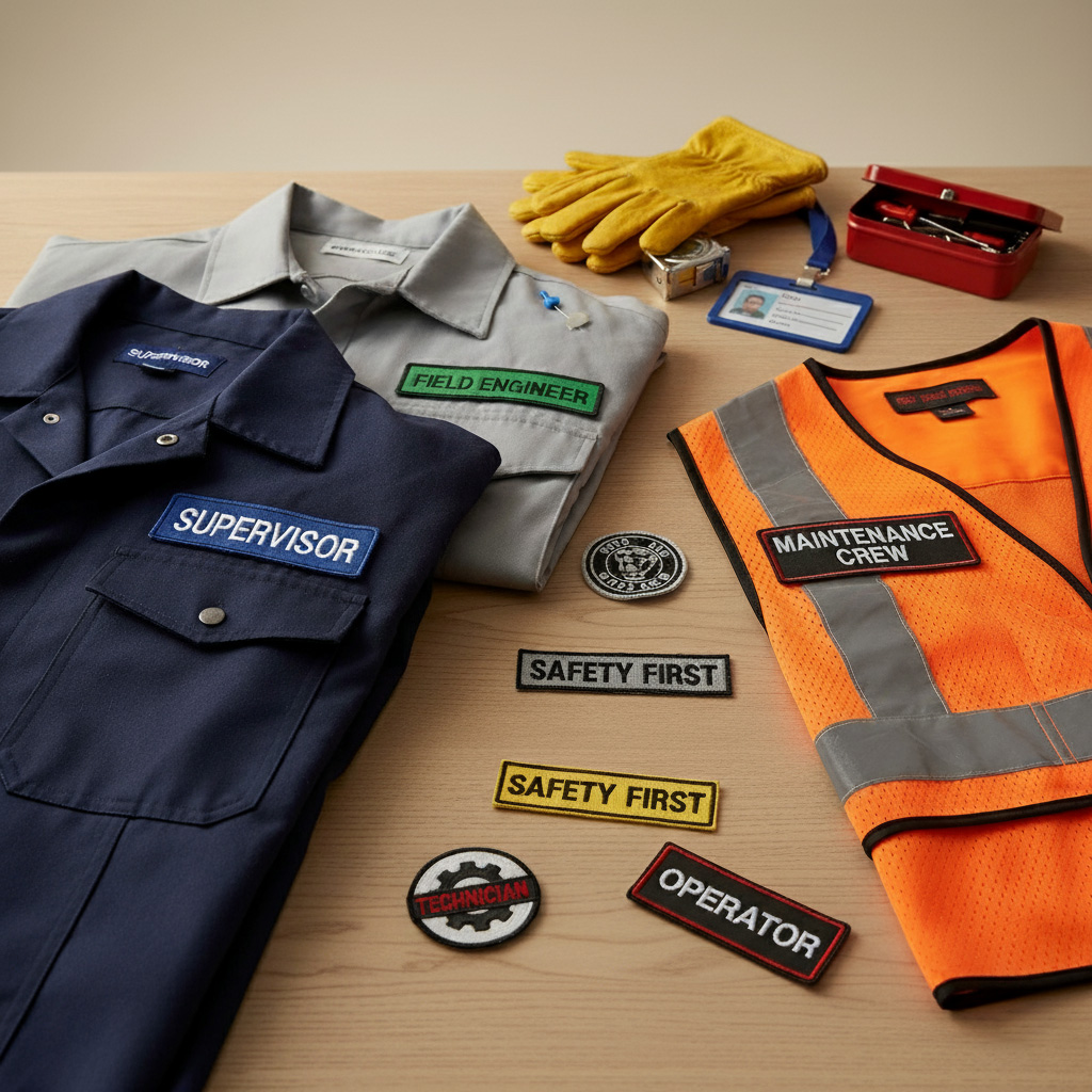 Work Jacket and Uniform - Custom Name Patches