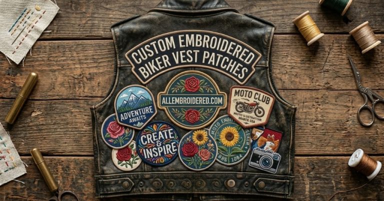 Custom Embroidered Biker Vest Patches