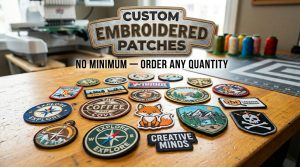 Custom Embroidered Patches No Minimum — Order Any Quantity