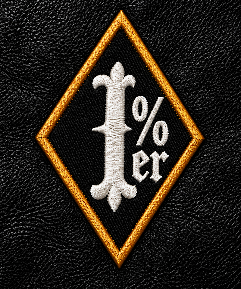 1%er Patch - Custom EMbroidered Biker Patch