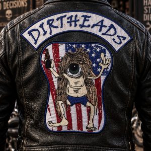 Dirtheads Back Patch - Custom Motorcycle Patches - Custom Biker Patches