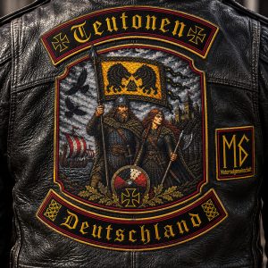 Teutonen Deutschland Germany - Custom Motorcycle Patches - Custom Biker Patches